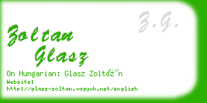 zoltan glasz business card